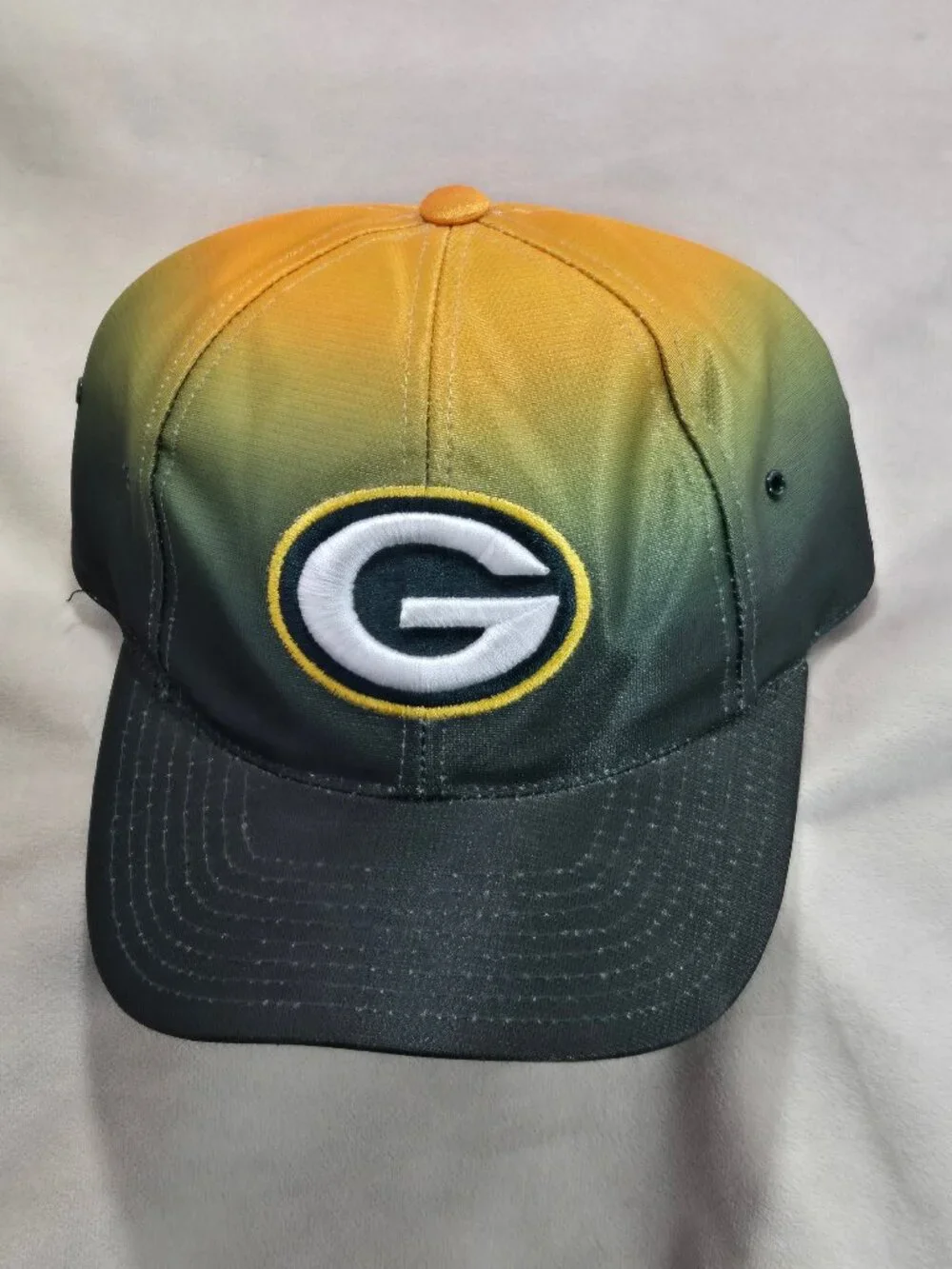 Vtg Green Bay Packers NFL Pro Line Gradient Fade Strapback Hat Cap One Size Y2K